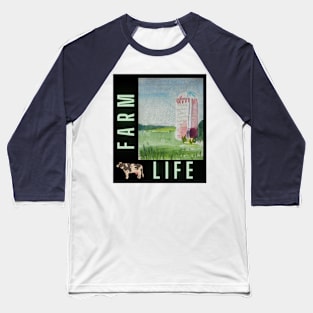 Farm Life & Silo v3 Baseball T-Shirt